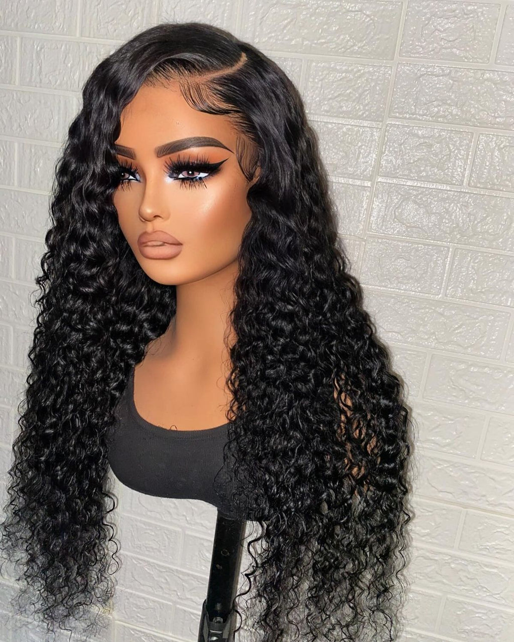 22In Brazilian Hair Water Wave Glueless Wig-13x4 Full Frontal Lace Wig