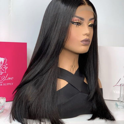 "16" Brazilian Hair Full Frontal Wig.