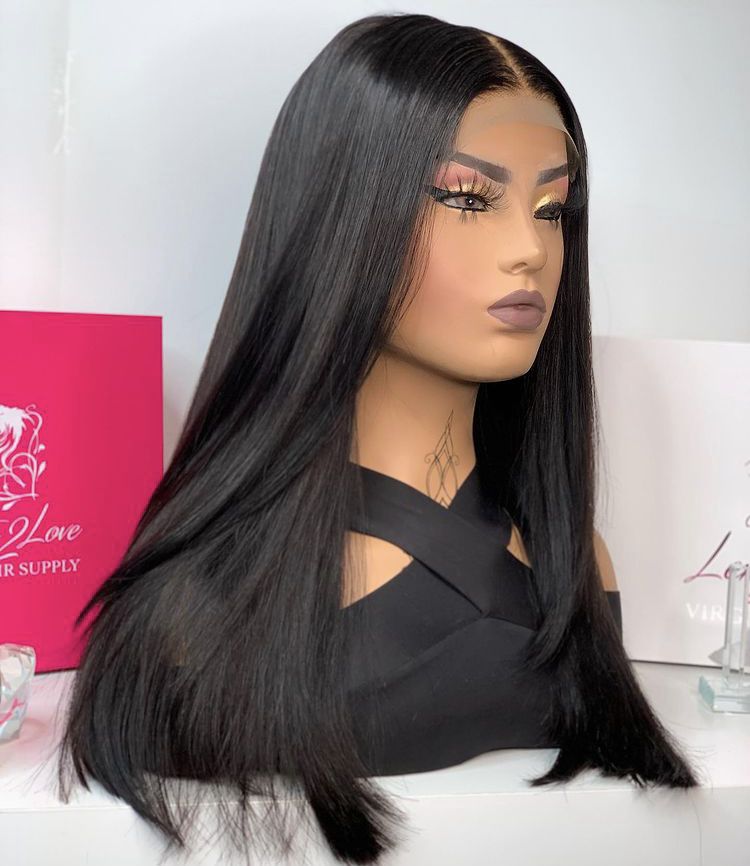 "16" Brazilian Hair Full Frontal Wig.